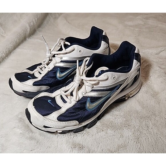 Nike Womens Air Run Dual D 2 313648-401 Blue Running Shoes Sneakers Size 10.5 - Picture 1 of 12